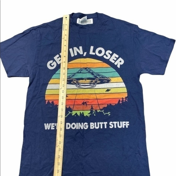 Fruit of Loom T-Shirt Men’s Size M Blue - Picture 5 of 10